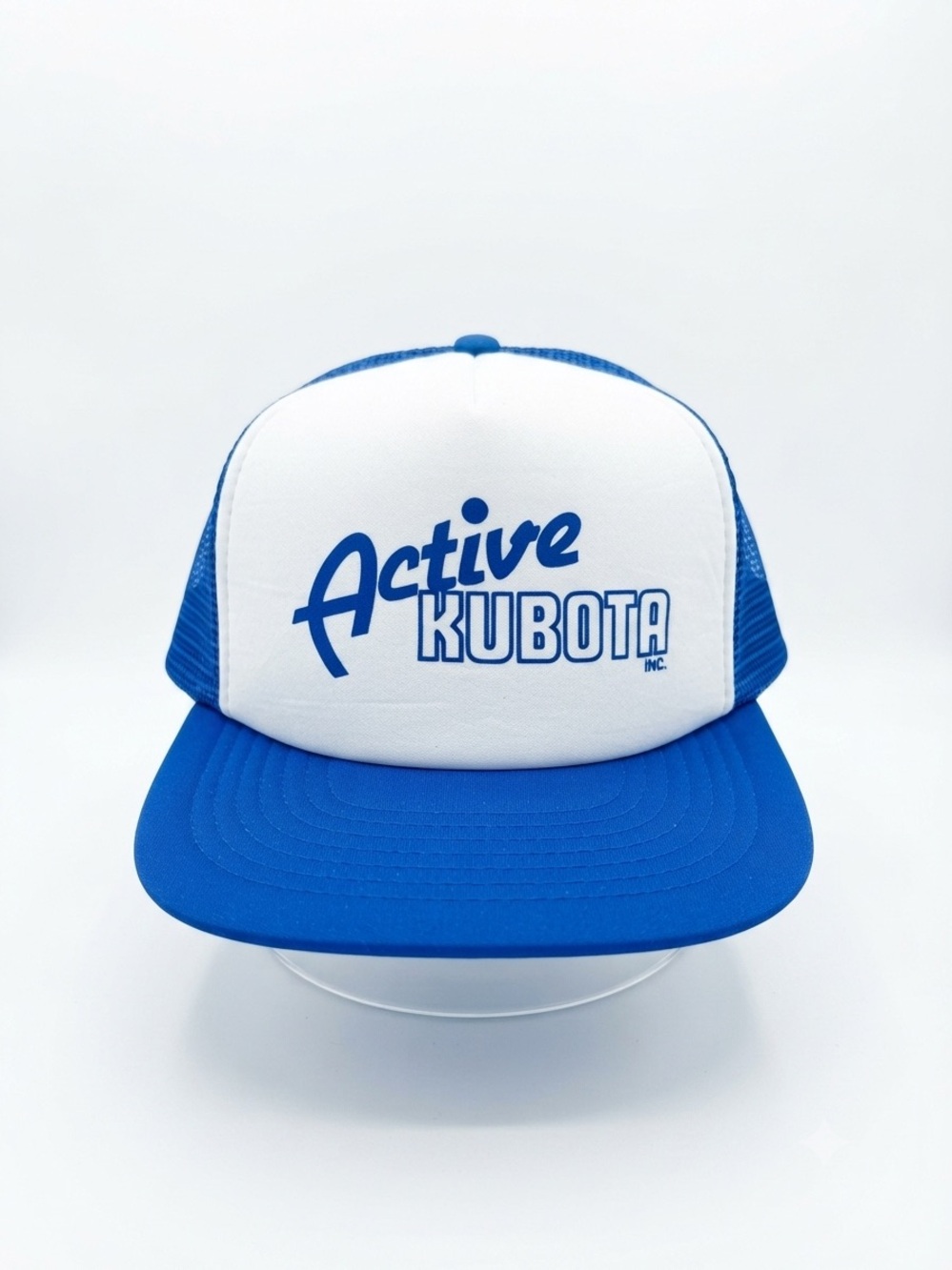 Vintage Active Kubota Inc. Mesh Trucker Hat Logo‎ Snapback Speedway Cap